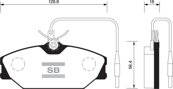 FI.BA FBP1483 - Kit de plaquettes de frein, frein à disque cwaw.fr