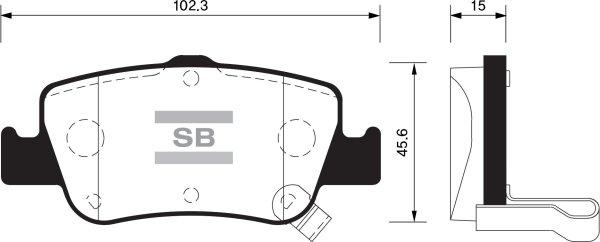 FI.BA FBP1501 - Kit de plaquettes de frein, frein à disque cwaw.fr