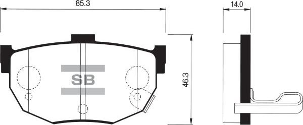 FI.BA FBP1062 - Kit de plaquettes de frein, frein à disque cwaw.fr