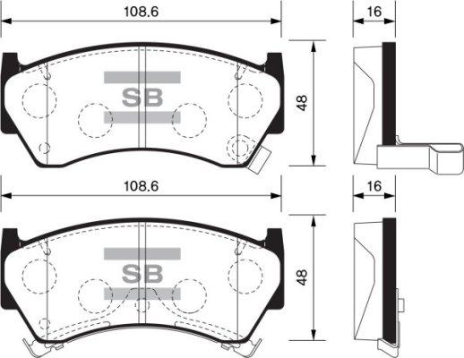 FI.BA FBP1122 - Kit de plaquettes de frein, frein à disque cwaw.fr