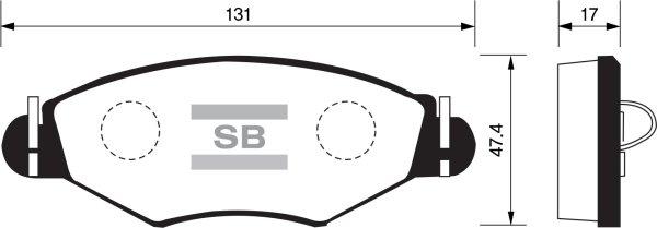 FI.BA FBP1179 - Kit de plaquettes de frein, frein à disque cwaw.fr