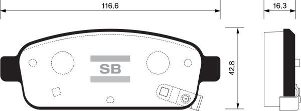 FI.BA FBP1363 - Kit de plaquettes de frein, frein à disque cwaw.fr