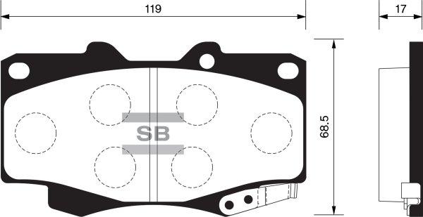 FI.BA FBP1375 - Kit de plaquettes de frein, frein à disque cwaw.fr