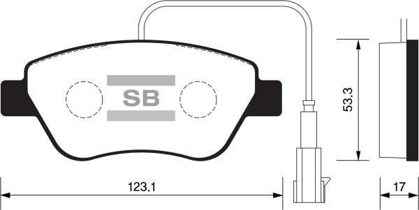 FI.BA FBP1201 - Kit de plaquettes de frein, frein à disque cwaw.fr