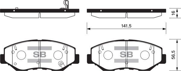 FI.BA FBP1237 - Kit de plaquettes de frein, frein à disque cwaw.fr