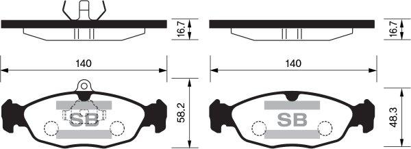 FI.BA FBP1220 - Kit de plaquettes de frein, frein à disque cwaw.fr