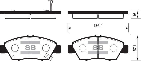 FI.BA FBP1221 - Kit de plaquettes de frein, frein à disque cwaw.fr