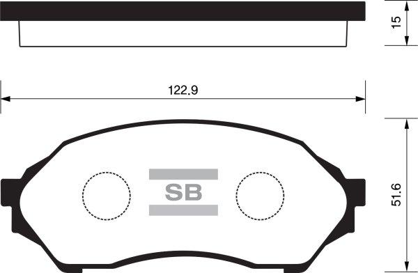 FI.BA FBP1227 - Kit de plaquettes de frein, frein à disque cwaw.fr