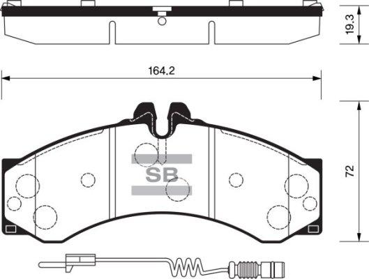 FI.BA FBP1277 - Kit de plaquettes de frein, frein à disque cwaw.fr