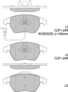 FI.BA FBP2098 - Kit de plaquettes de frein, frein à disque cwaw.fr