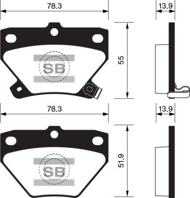 FI.BA FBP2044 - Kit de plaquettes de frein, frein à disque cwaw.fr