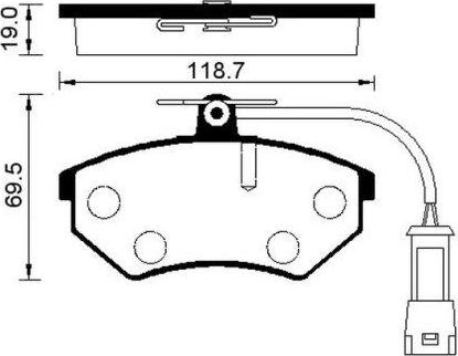 ATE 13.0460-0050.2 - Kit de plaquettes de frein, frein à disque cwaw.fr