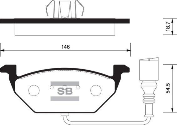 FI.BA FBP2025 - Kit de plaquettes de frein, frein à disque cwaw.fr