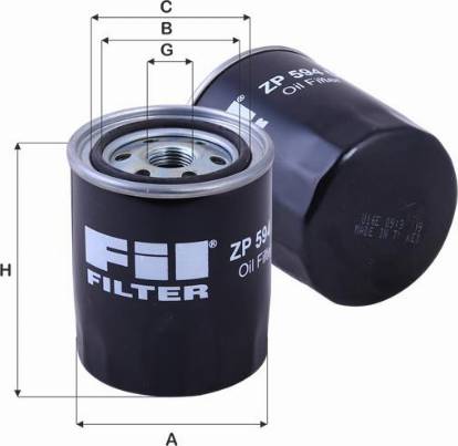 FIL Filter ZP 594 D - Filtre à huile cwaw.fr