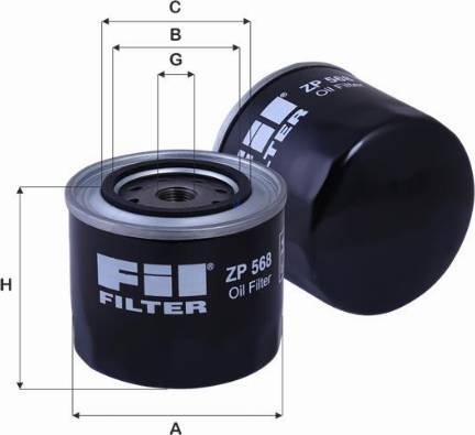 FIL Filter ZP 568 A - Filtre à huile cwaw.fr