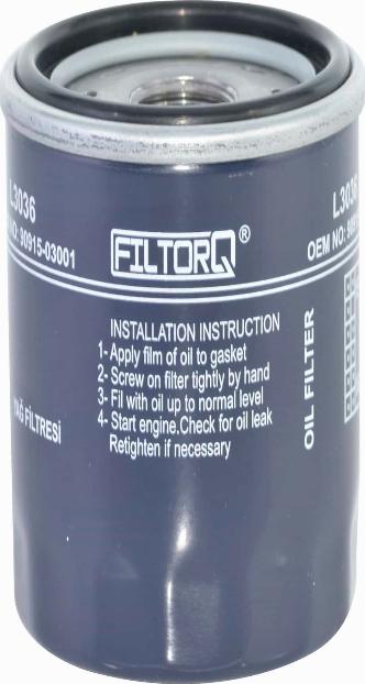 FILTORQ L3036 - Filtre à huile cwaw.fr