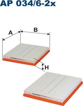 Filtron AP034/6-2x - Filtre à air cwaw.fr