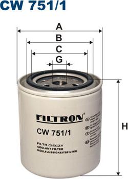 Filtron CW751/1 - Filtre de liquide de refroidissement cwaw.fr