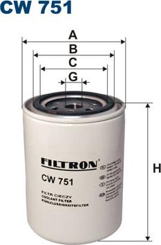 Filtron CW751 - Filtre de liquide de refroidissement cwaw.fr