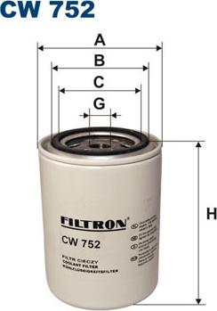 Filtron CW752 - Filtre de liquide de refroidissement cwaw.fr