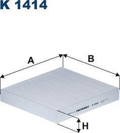 Filtron K 1414 - Filtre, air de l'habitacle cwaw.fr