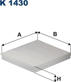 Filtron K 1430 - Filtre, air de l'habitacle cwaw.fr