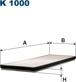 Filtron K1000 - Filtre, air de l'habitacle cwaw.fr