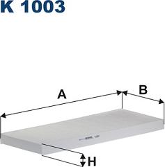 Filtron K1003 - Filtre, air de l'habitacle cwaw.fr