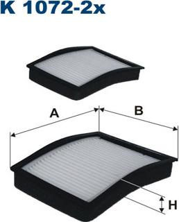 Filtron K1072-2x - Filtre, air de l'habitacle cwaw.fr