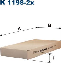 Filtron K1198-2x - Filtre, air de l'habitacle cwaw.fr