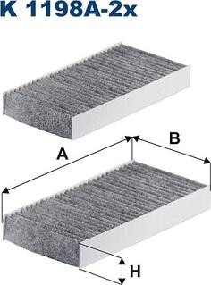 Filtron K 1198A-2x - Filtre, air de l'habitacle cwaw.fr