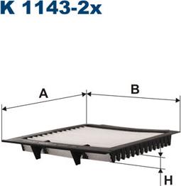 Filtron K1143-2x - Filtre, air de l'habitacle cwaw.fr