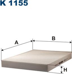 Filtron K1155 - Filtre, air de l'habitacle cwaw.fr