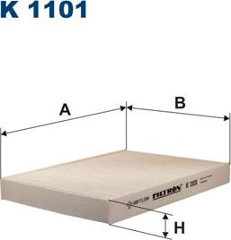 Filtron K1101 - Filtre, air de l'habitacle cwaw.fr