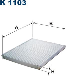 Filtron K1103 - Filtre, air de l'habitacle cwaw.fr