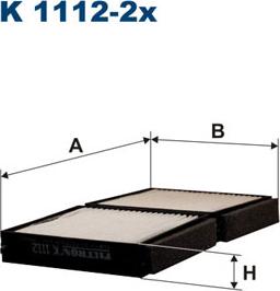 Filtron K1112-2x - Filtre, air de l'habitacle cwaw.fr