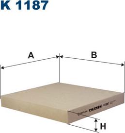 Filtron K1187 - Filtre, air de l'habitacle cwaw.fr