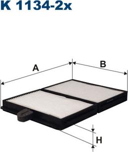 Filtron K1134-2x - Filtre, air de l'habitacle cwaw.fr