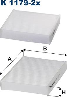 Filtron K1179-2x - Filtre, air de l'habitacle cwaw.fr