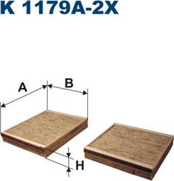 Filtron K1179A-2x - Filtre, air de l'habitacle cwaw.fr