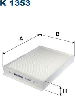 Filtron K1353 - Filtre, air de l'habitacle cwaw.fr