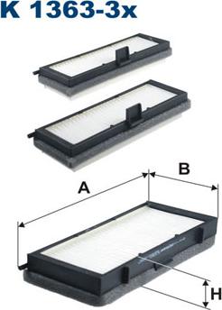 Filtron K1363-3x - Filtre, air de l'habitacle cwaw.fr