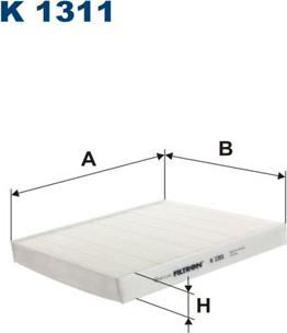 Filtron K1311 - Filtre, air de l'habitacle cwaw.fr