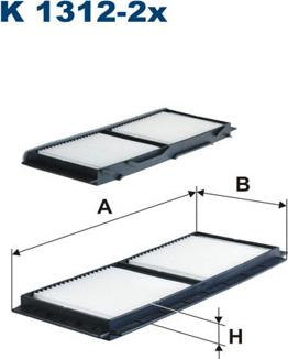 Filtron K1312-2x - Filtre, air de l'habitacle cwaw.fr