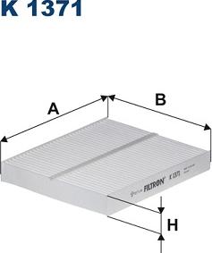 Filtron K 1371 - Filtre, air de l'habitacle cwaw.fr