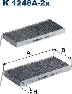 Filtron K 1248A-2x - Filtre, air de l'habitacle cwaw.fr