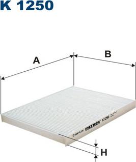 Filtron K1250 - Filtre, air de l'habitacle cwaw.fr