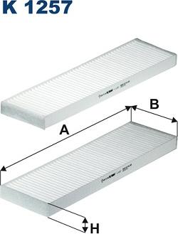 Filtron K1257-2x - Filtre, air de l'habitacle cwaw.fr