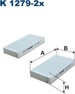 Filtron K1279-2x - Filtre, air de l'habitacle cwaw.fr