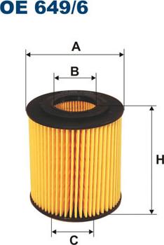 Filtron OE649/6 - Filtre à huile cwaw.fr